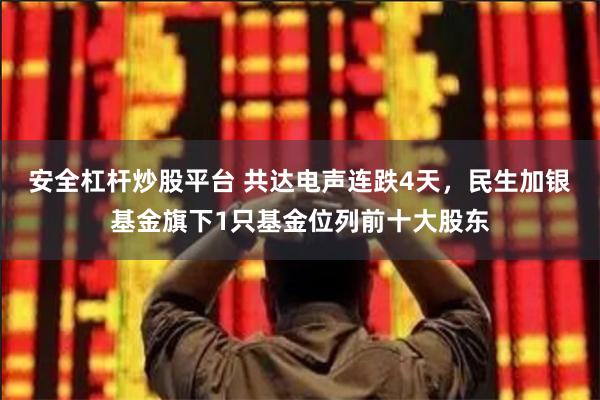 安全杠杆炒股平台 共达电声连跌4天，民生加银基金旗下1只基金位列前十大股东